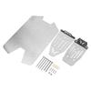 RC Skid Plate Stainless Steel RC Chassis Armor Guard for Big Rock 1/10 RC Cars Silver Outdoor