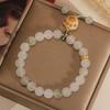 Women Tianshan Jade Bracelet, Cat Paw Design, Fresh Style Travel Gift