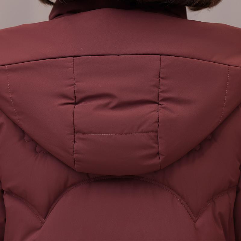 Plus Size XL-5XL Fashion Winter Woman Long Parkas Hooded Thick Warm Jacket Loose Middle Age Women's Coats