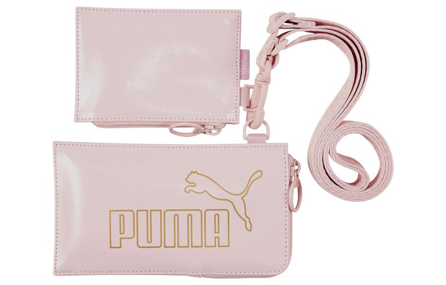 PUMA Artificial Leather One Shoulder Clutch, Coin Purse, Shoulder Bag Regular Women s Cherry Blossom Pink 078719-02