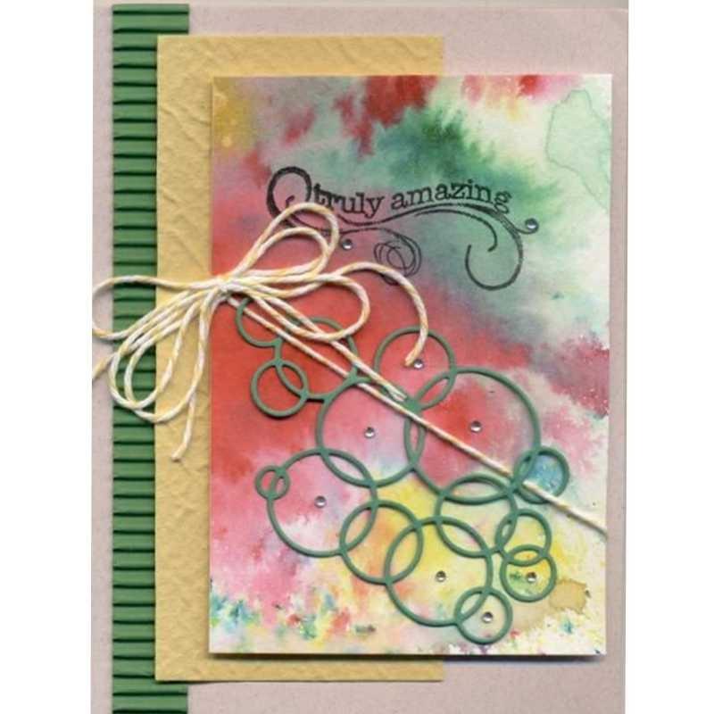 Metal Cutting Dies Stencils Bubble Circle for DIY Scrapbooking Photo Album Decorative Embossing