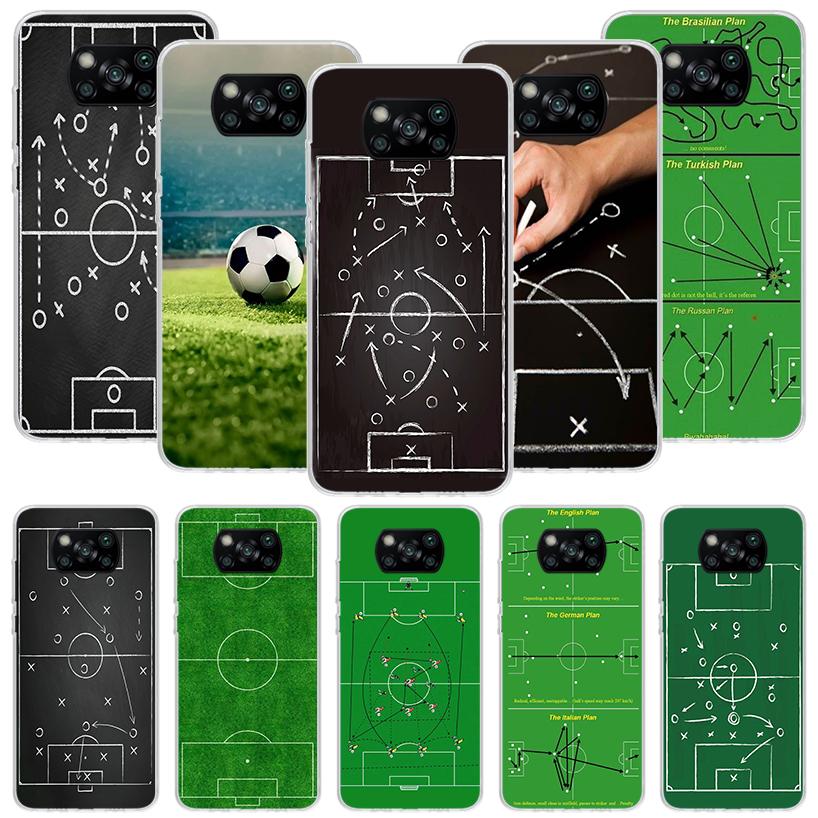Football Soccer Tactics Time Phone Case For Xiaomi Poco F7 Ultra X7 X6 Pro X5 Redmi 15 15C 13 13C 12 12C 10 10A 10C 9 9A 9C 9T S