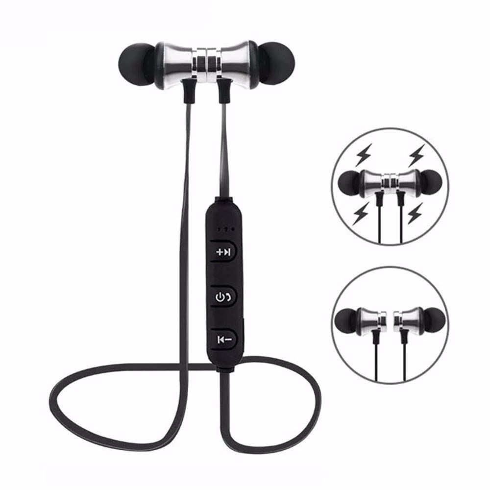 Neckband Handsfree Music Headset Magnetic Sport Earbuds Hanging Neck Wireless Bluetooth Earphone