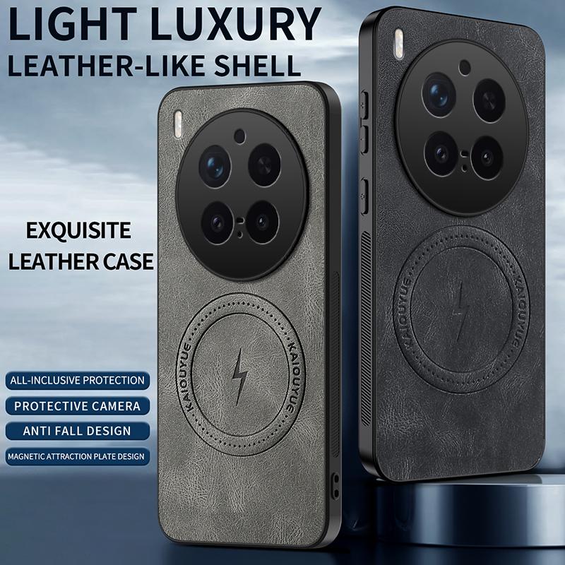 Für VIVO X300 Pro Hülle für Magsafe Luxuriöses Schafsleder Magnetische Matte Abdeckung für VIVO X 300 X300pro Stoßfest Fallschutz Bumper