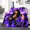 Name Custom Rhea Ripley Print Flannel Blanket High Quality Warm Comfortable Cover for All Seasons Perfect for Gifts Home Decor