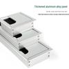 Aluminum Office Desk Cable Cover with Bristles - Sound-Dampening Rectangular Wire Organizer
