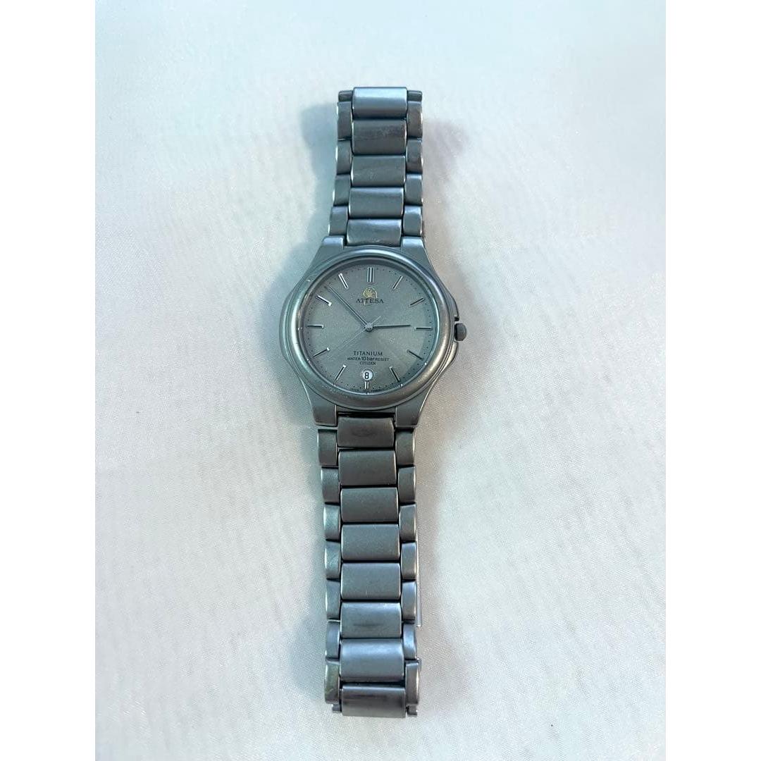 Used ATTESA Silver Watch ATTESA CITIZEN Titanium Citizen