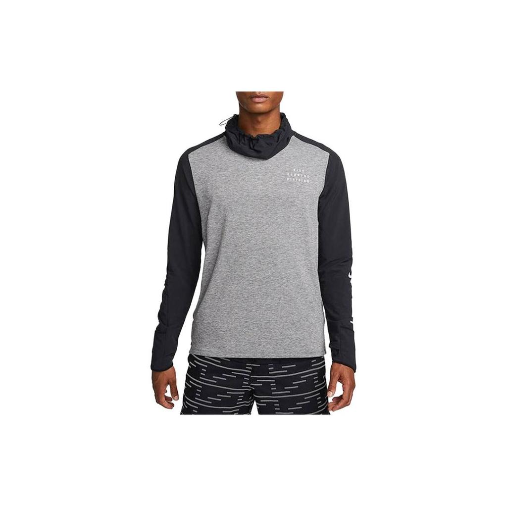 Nike Quick-Dry Breathable Running Training Long Sleeve Hoodie Men Hoodies Gray BQ6523-010