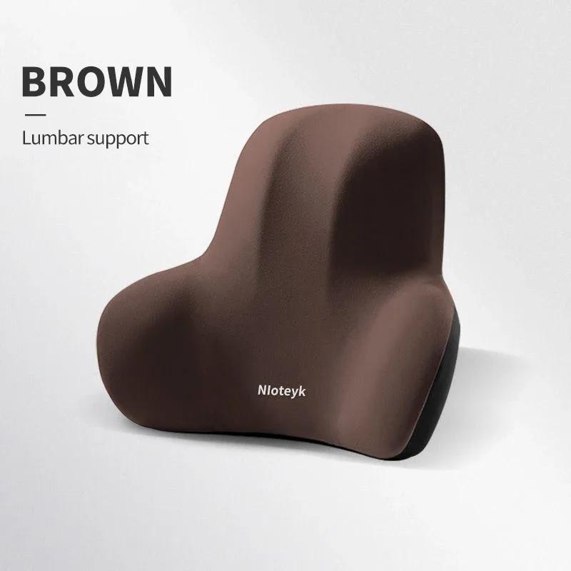 Car Neck Cushion Memory Foam Car Lumbar Support For Car Supplies Universal Neck Pillow Waist Cushion Car Seat Car Assesories