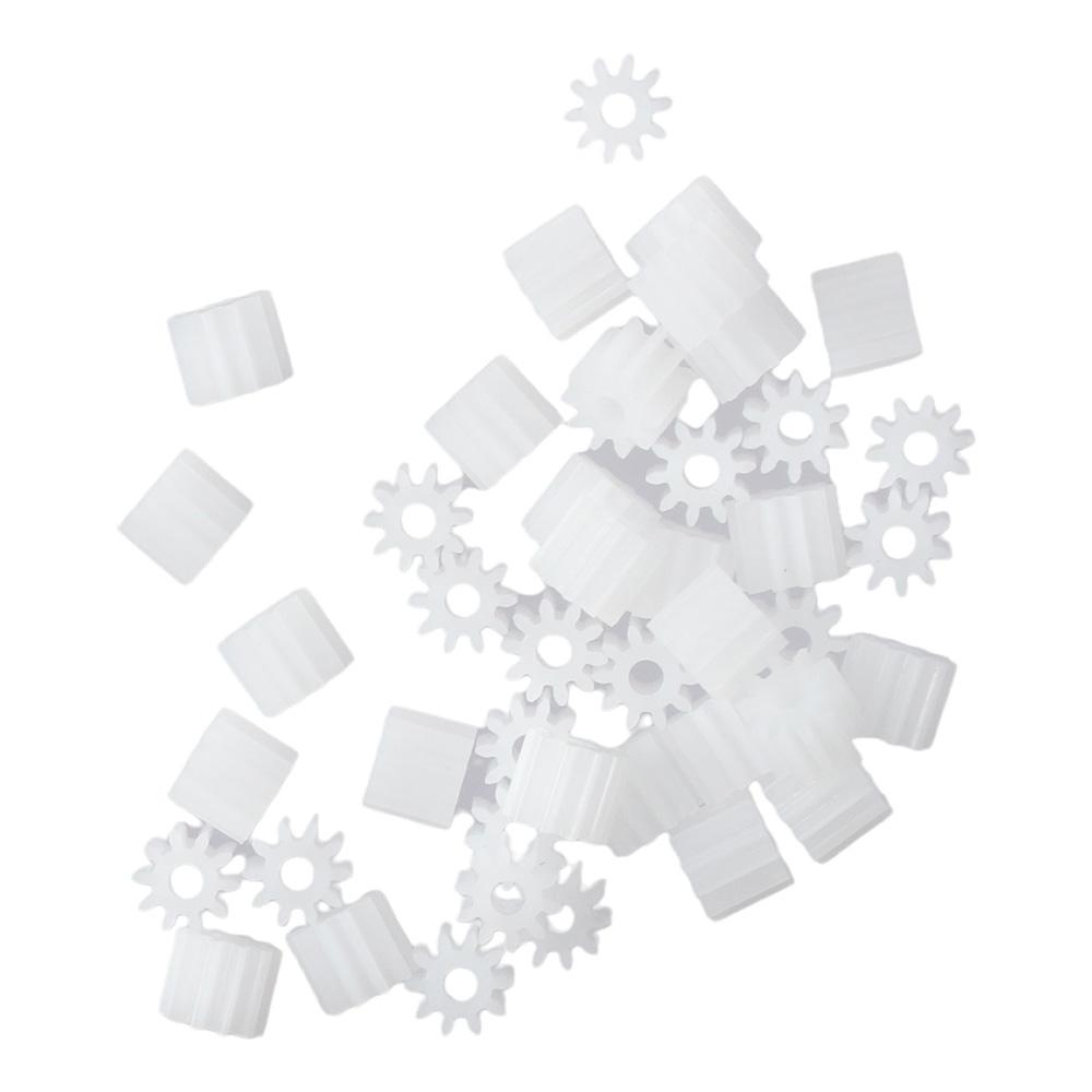 50Pcs White Reduction Gears Model 102A Motor Transmission Useful Toy Accessories  RC Car Robot