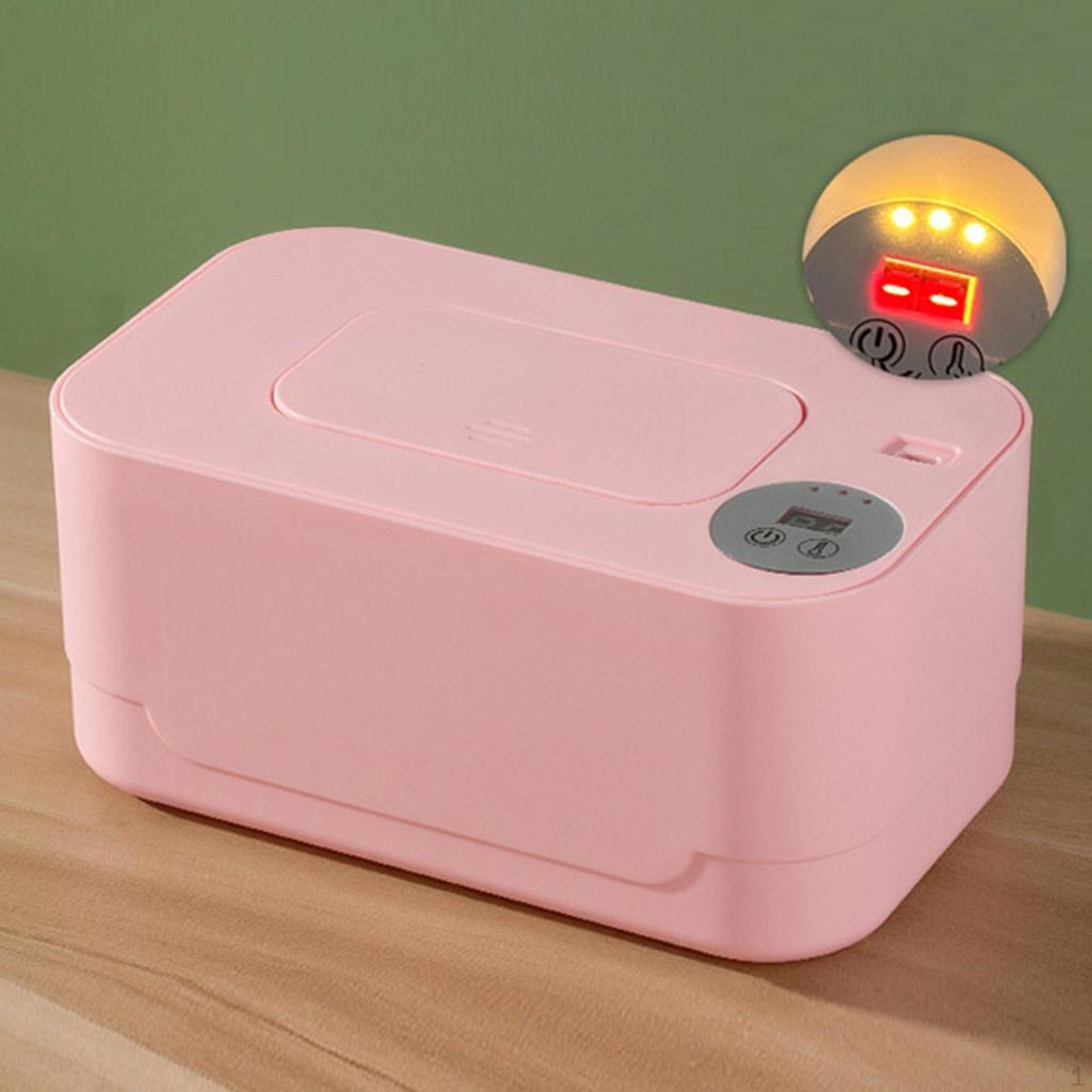 Baby Wipe Warmer Heated Dispenser Car Home Top Even Heating 80Pcs Capacity Travel Portable Wet