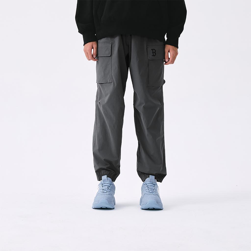 New MLB Boston Red Sox Basic Collection SS25 Casual Pants Unisex Dark Charcoal Gray 3AWPB0151-43CGD