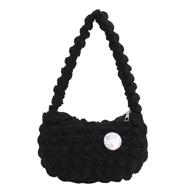 Soft Cloud Bubbles Handbags For Woman Girls Pleated Cloud Underarm Bag Pouch Bag Casual Shoulder Bag Women Cute Purse