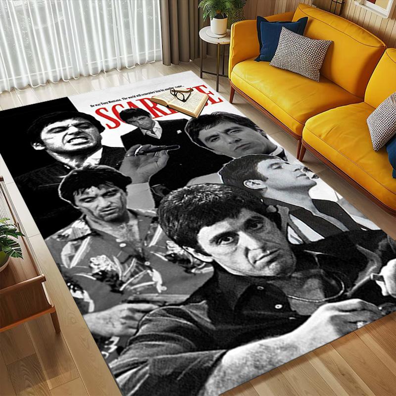 Scarface Legend Living Room Non-Slip Area Rug Soft Carpet for Bedroom Game Playroom Sofa Office Home Decor Doormat Christmas Gift C9211103