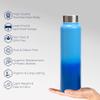 Stainless Steel Water Bottle 1 Ltr For Kids, Boys, Girls, 1 Litre Bottles for Gym, Fridge Use, School & Office (Steel Cap - Set of 3, Blue Blue)