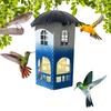 Metal Bird Feeder with Lights Squirrel Resistant Hummingbird Feeder Waterproof Hanging Feeding Station for Home Patio Garden Birds