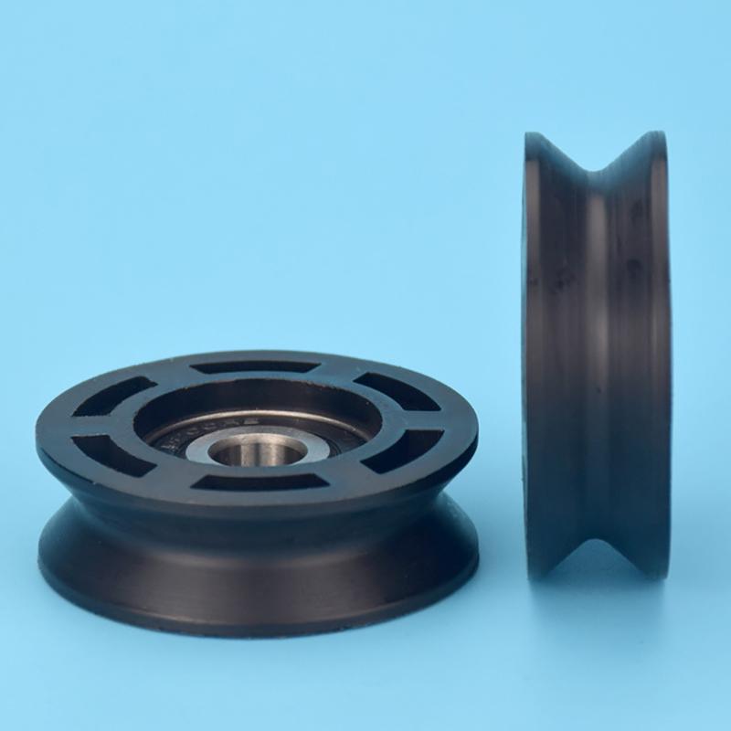 10*50*16mm Planaren Rad Nylon Pulley POM Roller Kugellager Pulley Lager Rad Schiebe Förder Rad