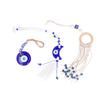 3pcs Blue Eye Pendant Multipurpose Innovative Retro Exquisite Hand Woven Blue Eye Hanging Ornament for Car Home Decor