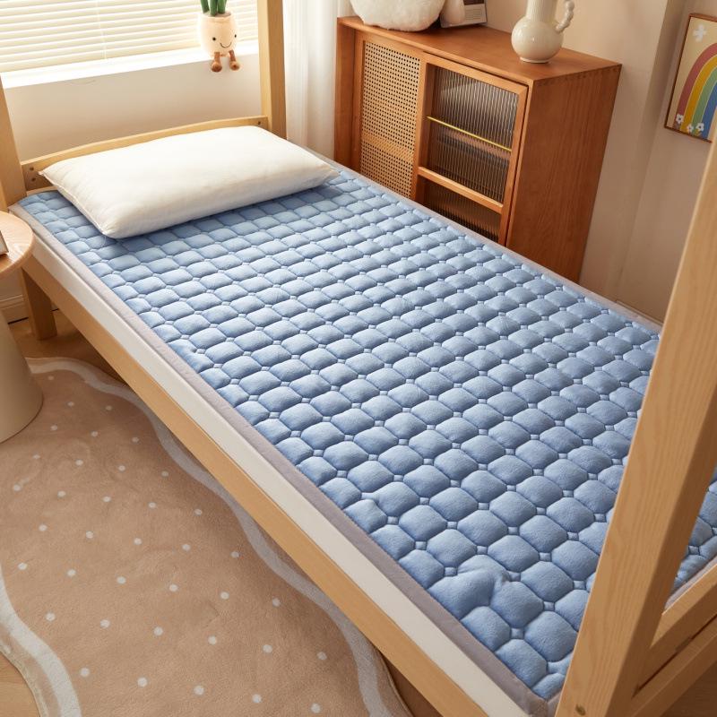 Dormitory Quilted Fleece Mattress Pad, 90×200 cm, Foldable Bunk Bed Sheet.