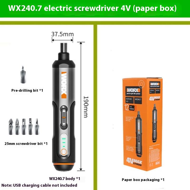 

Электрическая отвертка для дома WX240 Дрель Аккумуляторные инструменты для DIY Электрик Электрическая отвертка Беспроводные отвертки Наборы инструментов