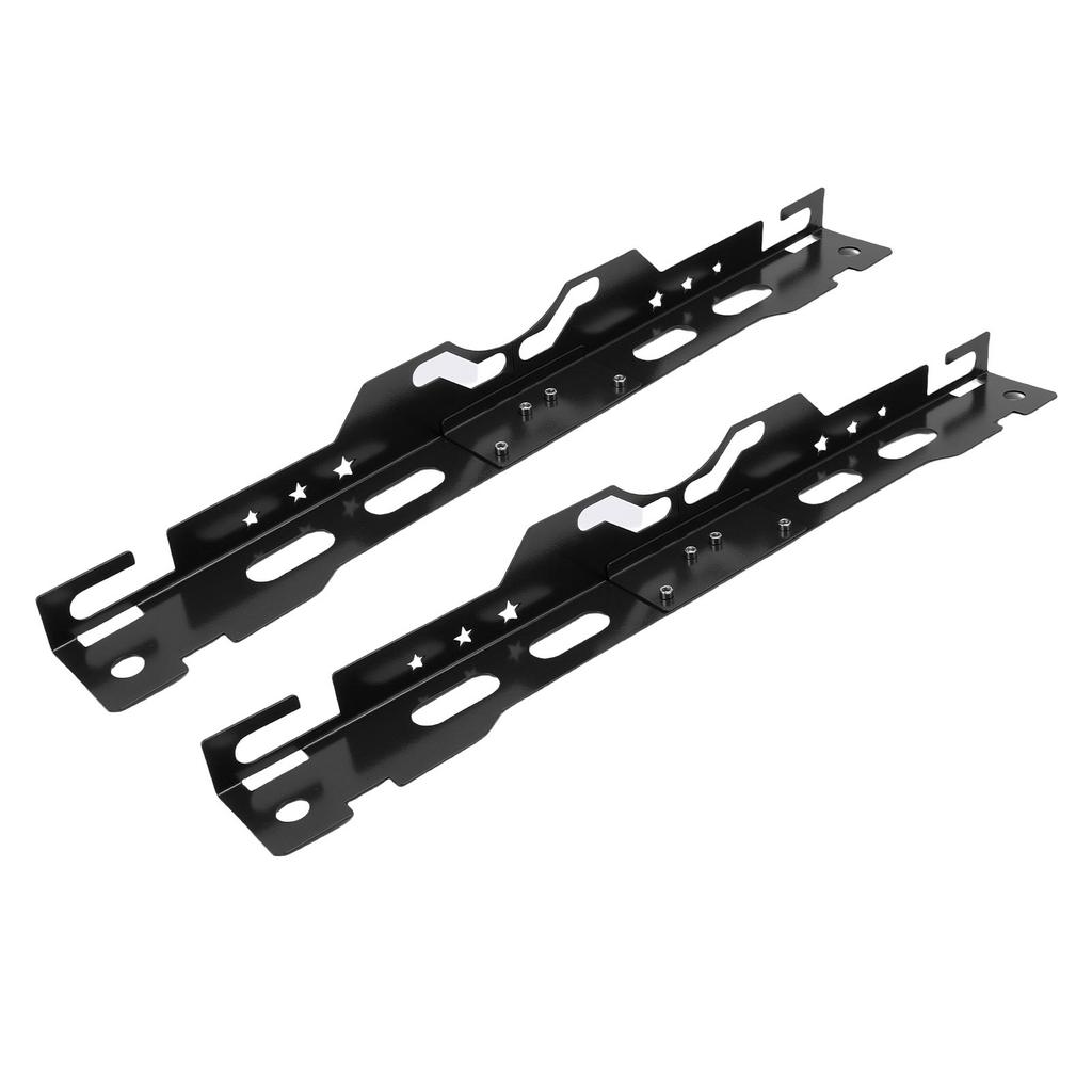 Car Wheel Alignment Tools Black Metal Automotive Toe Alignment Tools Plate with 2 Measuring Tapes for Measuring Wheel