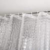 EVA Waterproof Thickened Transparent Shower Curtain - Moisture-Proof, No-Punch Installation