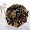 Rabbit, FloralThemed Automatic Opening and Closing Umbrella 8 Ribs, Suitable for Leisure and Going Out, Outdoor Accessory, Gothic Style, F