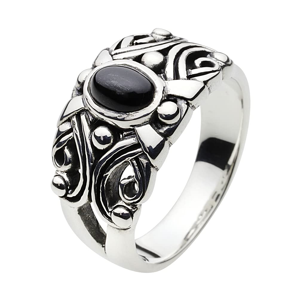 

Кольцо Arabesque Black Star, серебро 925 пробы fr0106 13 [Figmart] [Серебряные аксессуары] №