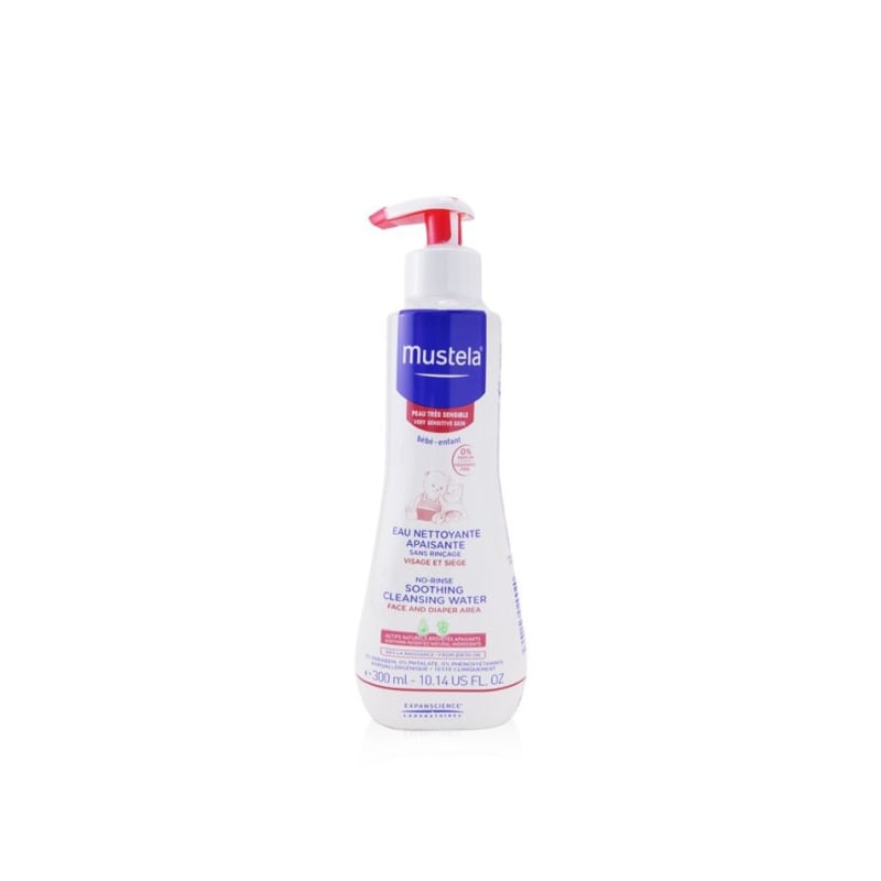 Mustela No Rinse Soothing Cleansing Water for Sensitive Skin, Facial Area, 300ml