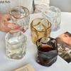 Creative Glass Cup Irregular Glacier Cup Transparent Coffee Latte Cup Beverage Cups Water Cups Tea Cups Household Drinkware