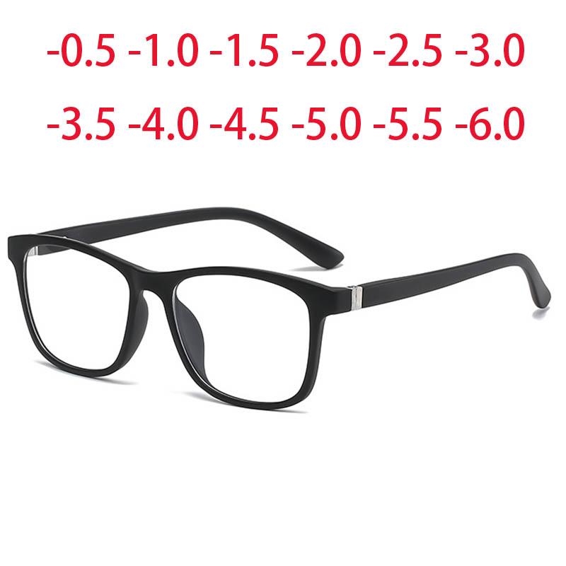 2267 Square TR90 Frame Clear Lens Prescription Glasses Myopia Nerd Spectacles Degree -0.5 -1.0 -2.0 -3.0 -4.0 to -6.0