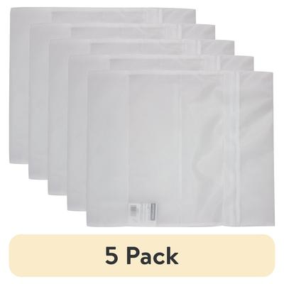 Delicates Mesh Wash Bags 5 Pack Zipper Closure Laundry Bags Lingerie Socks Underwear Protection 15x18 Inches