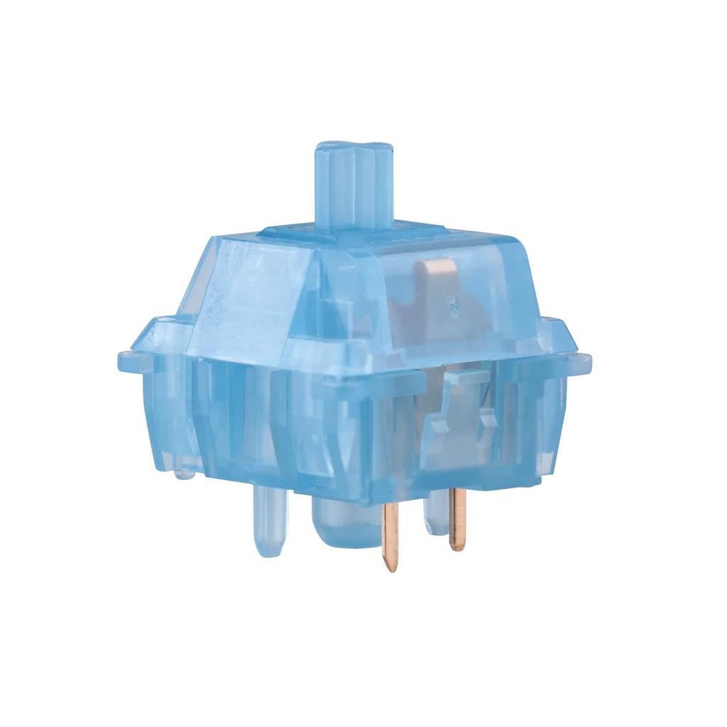 KiiBoom Linear 54gf Sapphire Mechanical Keyboard Switches with PC Stems, 5-Pin Keyboard Switches with Translucent PC Housing for DIY Gaming