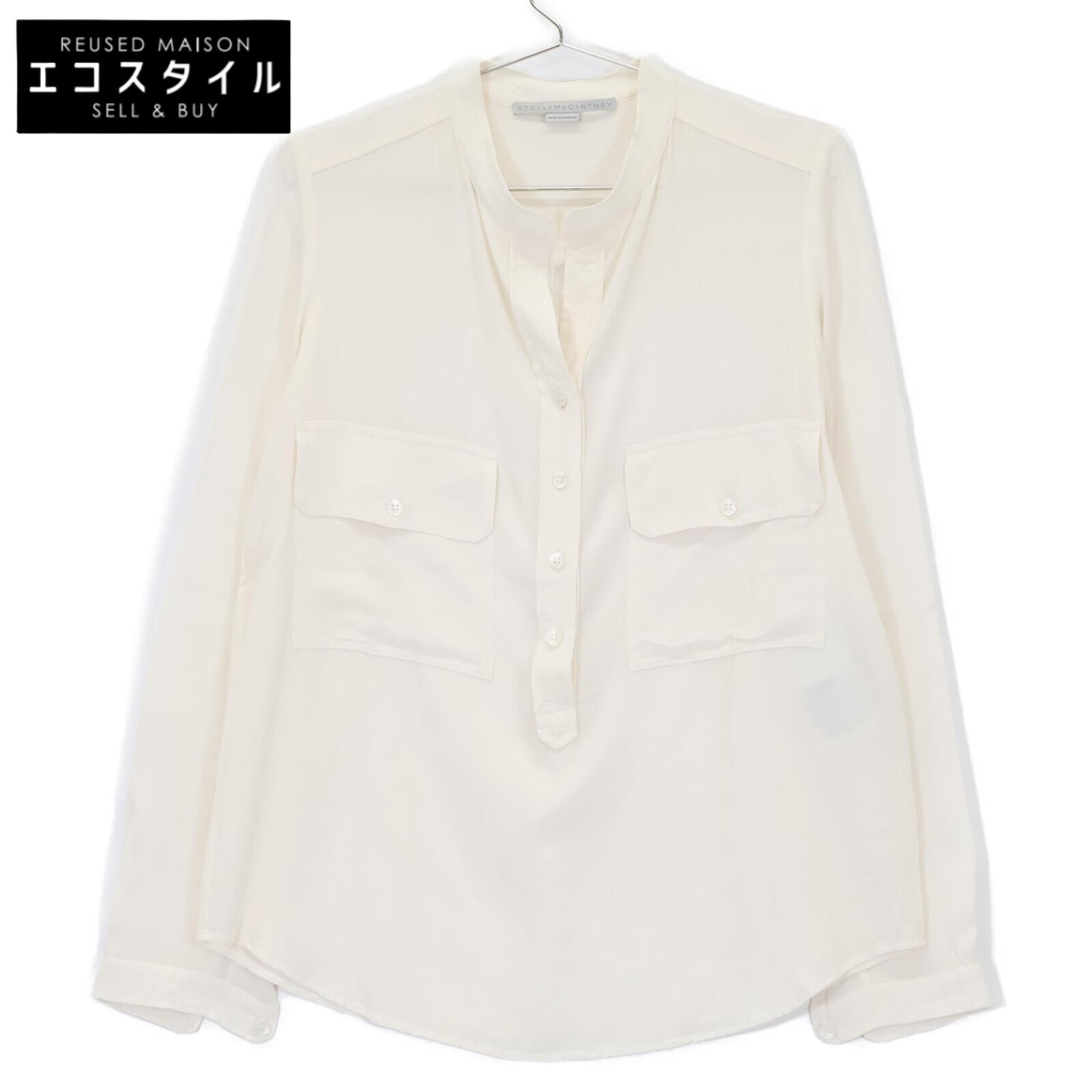 

STELLA McCARTNEY White pullover silk shirt tops 36 whiteUsed