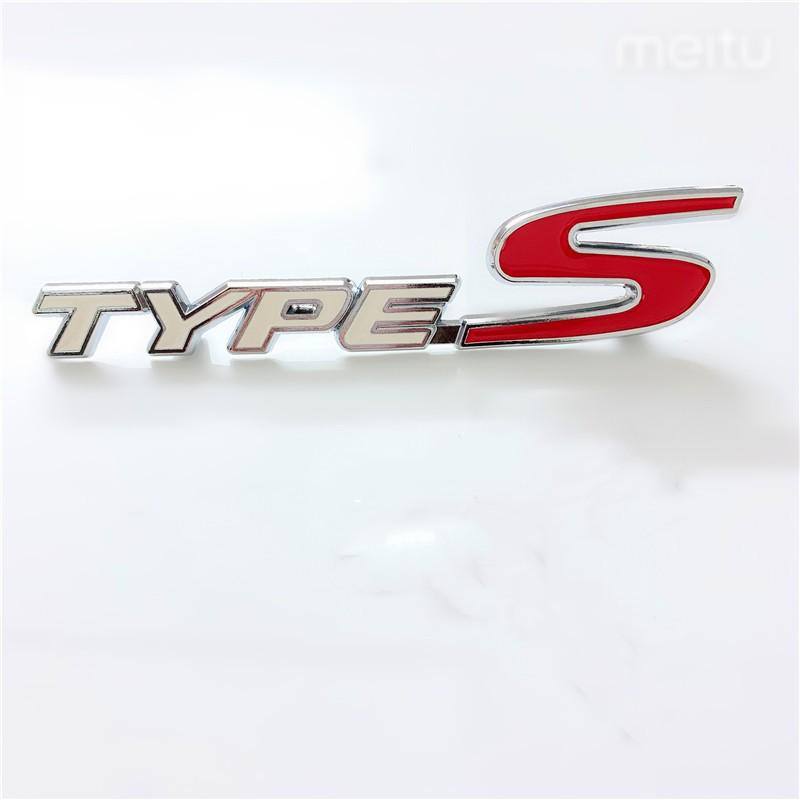 Modifikované kovové samolepky na auto: Logo TYPER pro Civic, Fit, Crider, Spirior, XRV, Vezel