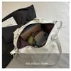 Spacious Faux Leather Tote Bag Zipper Closure Shoulder Handbag for Women