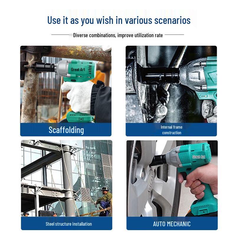 Avvitatore a impulsi senza fili brushless Dayi 310N.m Spina CN (adattatore incluso)