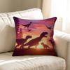 Ferocious Animal Dinosaur Personalized Picture Text Home Decorative Pillows Household Gifts 45x45cm