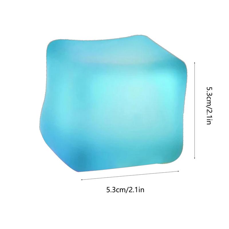 3Pcs Squishy Ice Cube Fidget Toy For Autism Anxiety ADHD Anti Stress Squeeze block Party Favors Gifts Kids And Adults