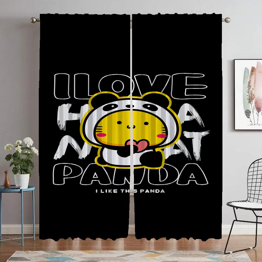 

Hamicat Современные шторы для гостиной для штор для камеры Затемняющая штора Тюль для спальни Хэллоуинская декорация Перегородка Кухня W60xH90cmx2pcs-CL