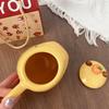 Capybara Tasse kreative Kindertasse Wasserbecher mit Deckel Haushalt Keramiktasse lustige Capybara Tasse