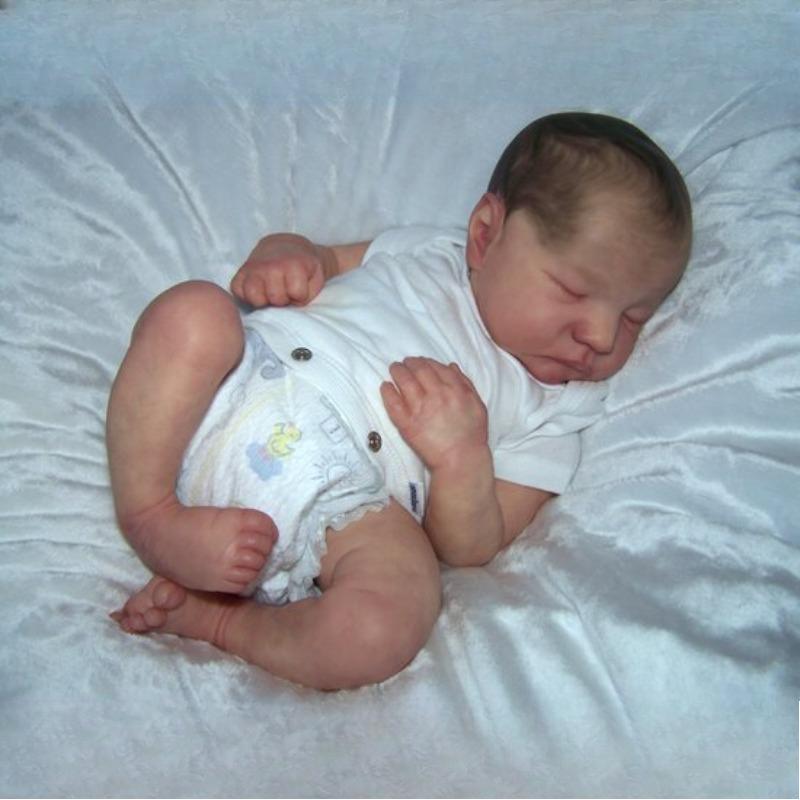 

45 см/17 дюймов Кукла реборн Полное тело Мягкая виниловая имитация Кукла реборн Кукла подарок для семьи Виниловая кукла реборн Тело девушки girl + clothes