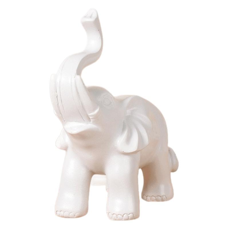 1Pc Home Resin Black Gold Elephant Crafts Ornament Mascot Ornament Chinese Style Gift for Elders