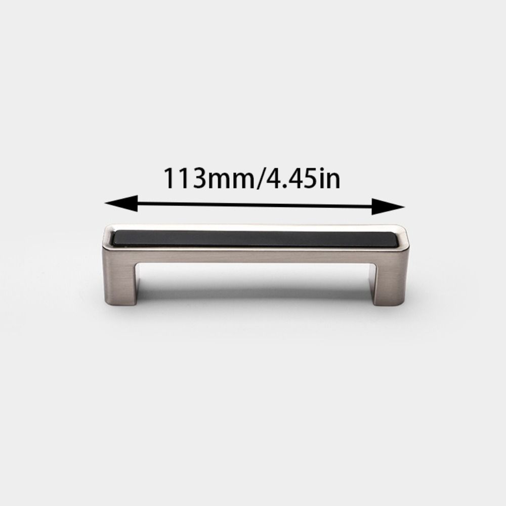 Black Square Single Hole Handle Zinc Zinc Zinc Alloy Cabinet Handle Black Gold Handle  Kitchen Cabinets