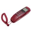 Wall Corded Telephone Caller ID Support Call Back Prevent Slip Landline Phone for Home Hotel Red