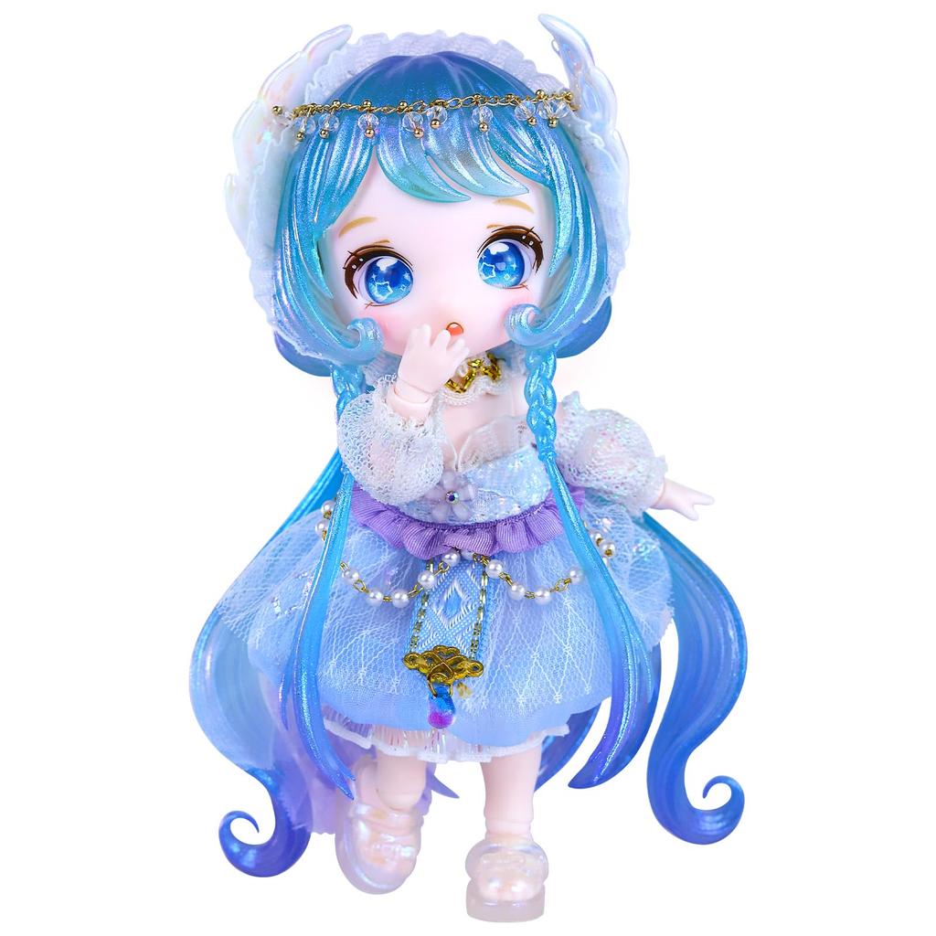 ICY Fortune Days 13cm BJD Doll Anime Style Doll Perfect for DIY and Doll - Set, Gifts, Decoration, Exercises, Collections, Girl's 8+ (Aquarius)