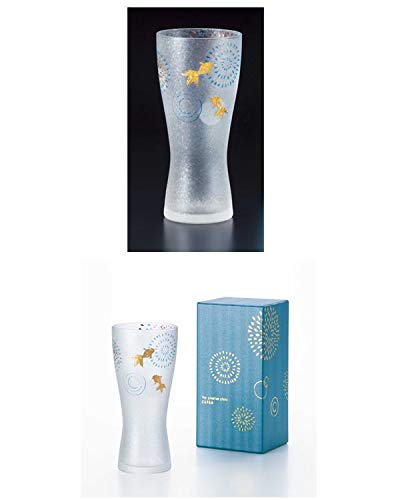 Aderia Beer Glass Made in Japan 10oz (Fireworks)