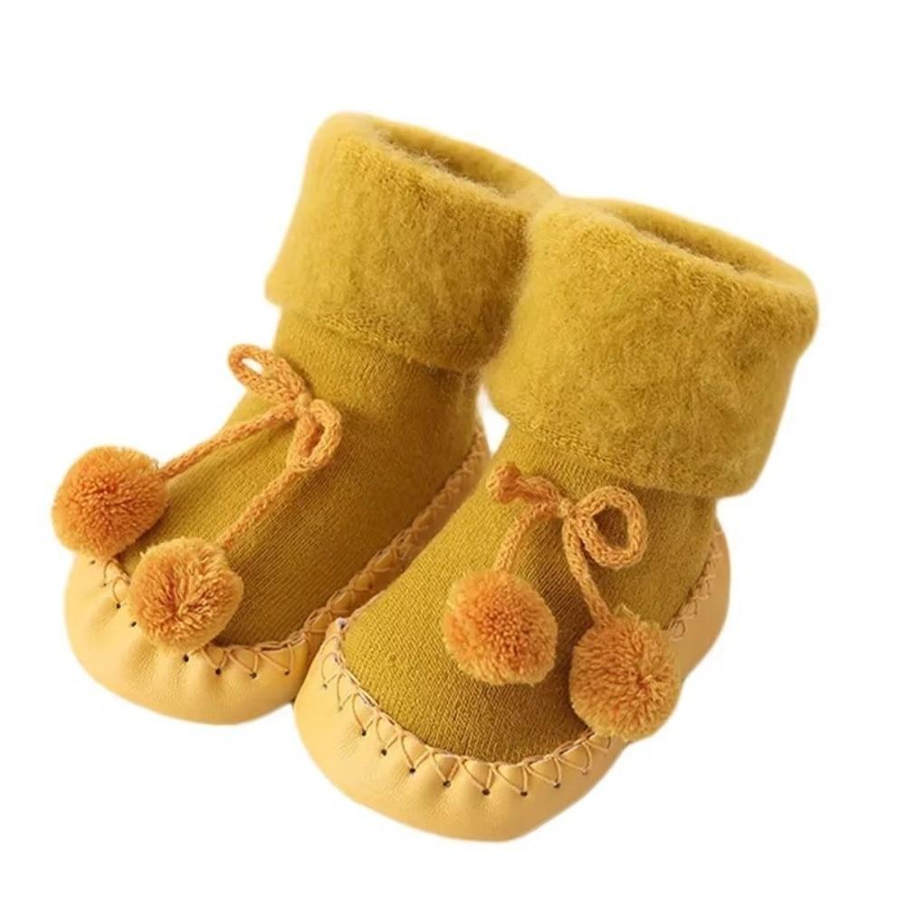 Plush Newborn Baby Shoes Casual Anti-Slip Socks New Floor Toddler Socks  Infant Girls Boys