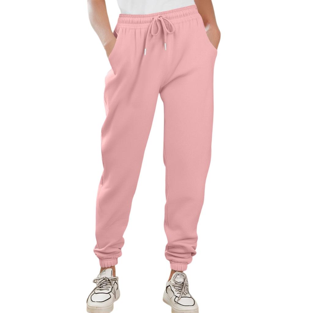 Cargo Sweatpants For Women Sport Solid Color Drawstring Pocket Casual Sweatpants Pants