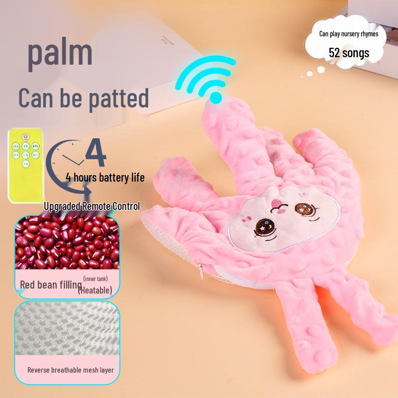 Baby Sleep Soothing Pillow: Automatic Patting Lullaby Doll for Colic Relief and Anti-Startle Reflex.